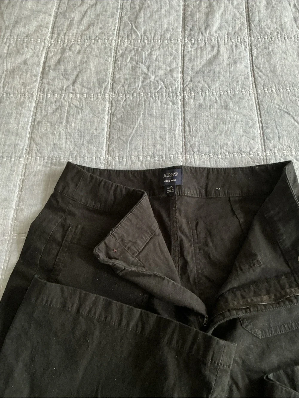 J. Crew Black Wide-Leg Women's Pants